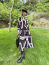 Graphic Pattern Maxi Dress